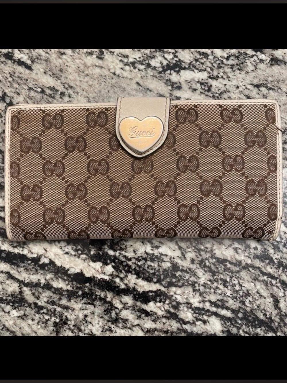 Gucci Brown and Cream Wallet